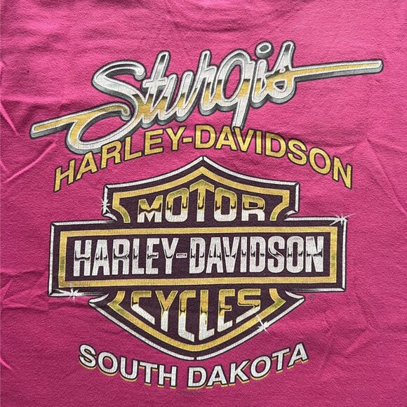 Vintage 2010 Harley Davidson 70th Anniversary of STURGIS Mt. RUSHMORE T-Shirt - Picture 4 of 5